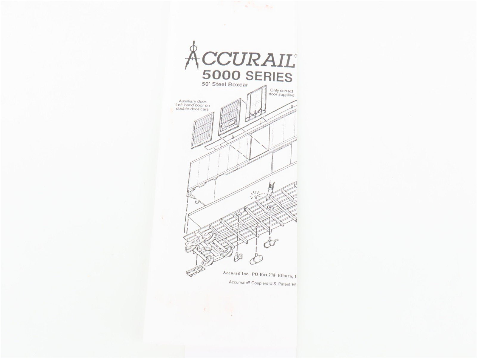 HO Scale Accurail 5012 SP Southern Pacific 50' Steel Box Car #651537 - Upgraded