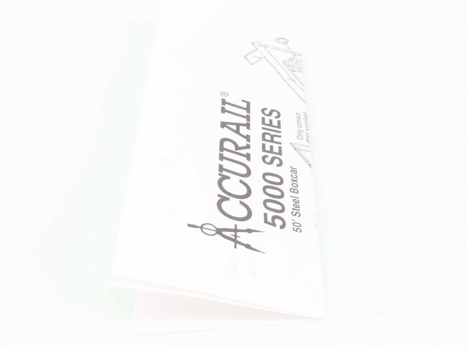 HO Scale Accurail 5300 Undecorated 50' Combination Door Box Car - Upgraded