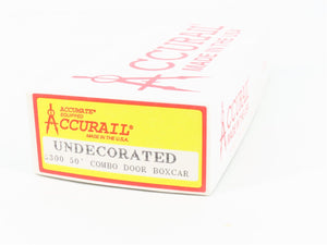 HO Scale Accurail 5300 Undecorated 50' Combination Door Box Car - Upgraded