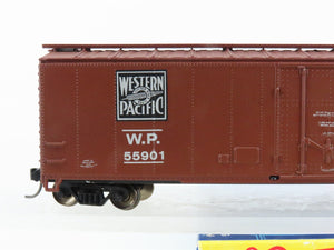 HO Scale Roundhouse 1250 WP Western Pacific Feather 50' Box Car #59901 - Custom