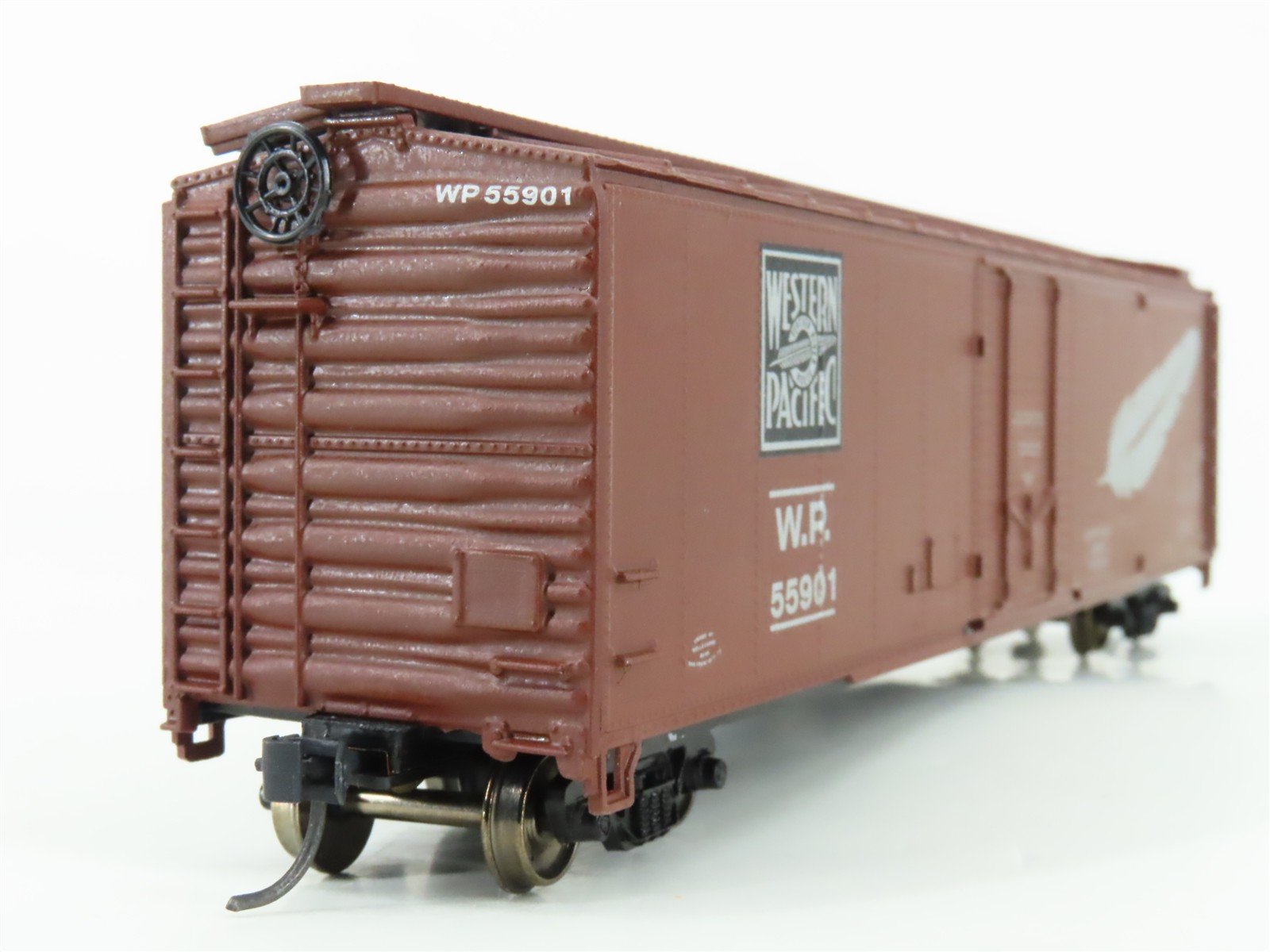 HO Scale Roundhouse 1250 WP Western Pacific Feather 50' Box Car #59901 - Custom