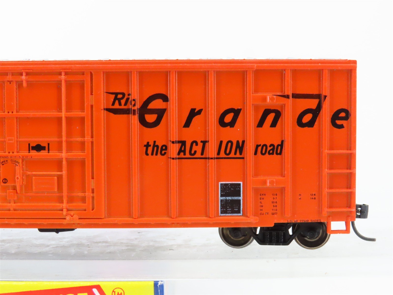 HO Scale Roundhouse 3629 D&RGW Rio Grande 50' Box Car #61748 - Upgraded