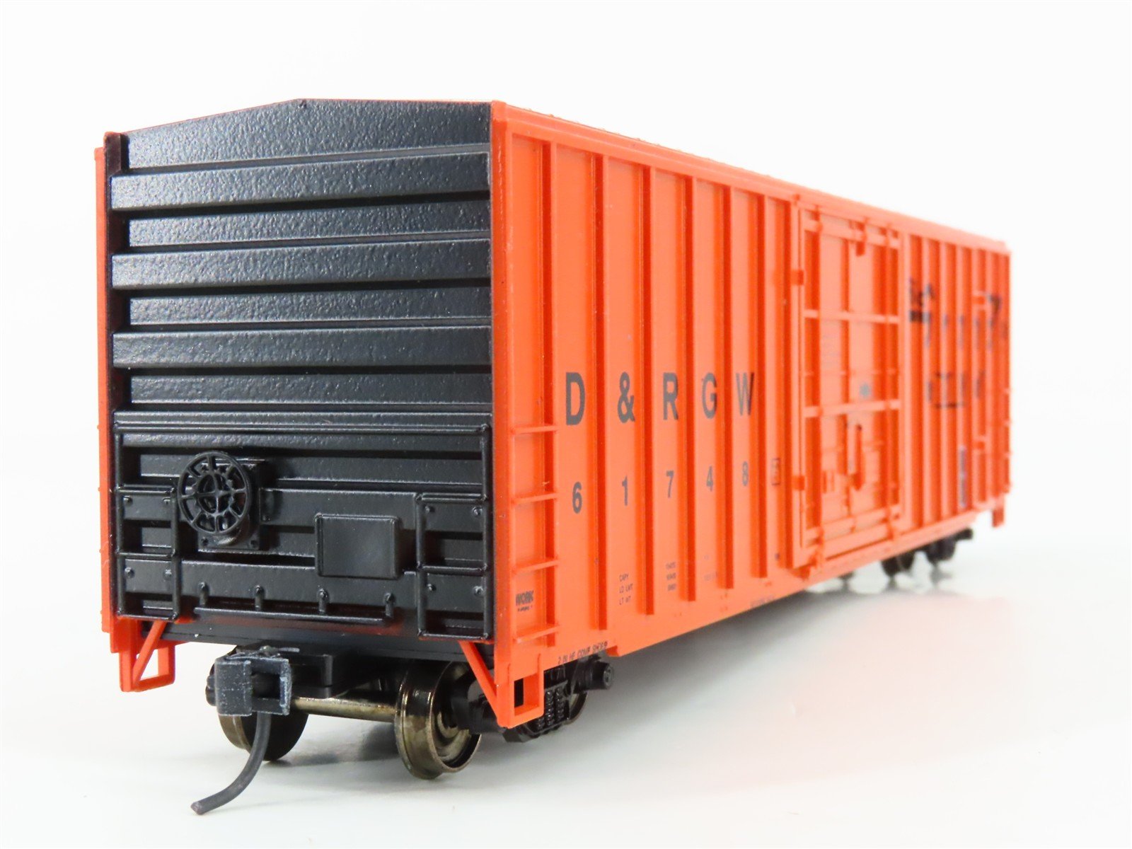 HO Scale Roundhouse 3629 D&RGW Rio Grande 50' Box Car #61748 - Upgraded