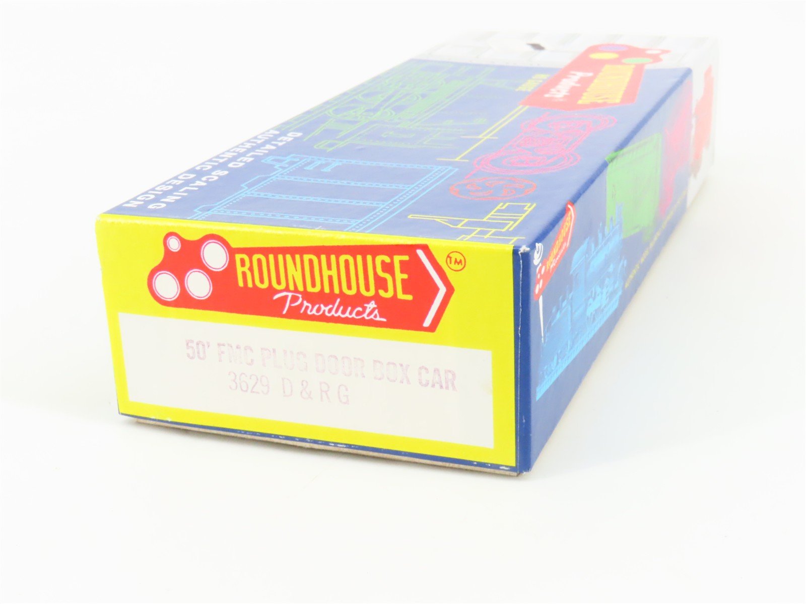 HO Scale Roundhouse 3629 D&RGW Rio Grande 50' Box Car #61748 - Upgraded