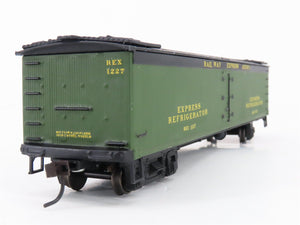HO Scale Roundhouse 3600 REX Railway Express Agency 50' Reefer #1227 - Custom