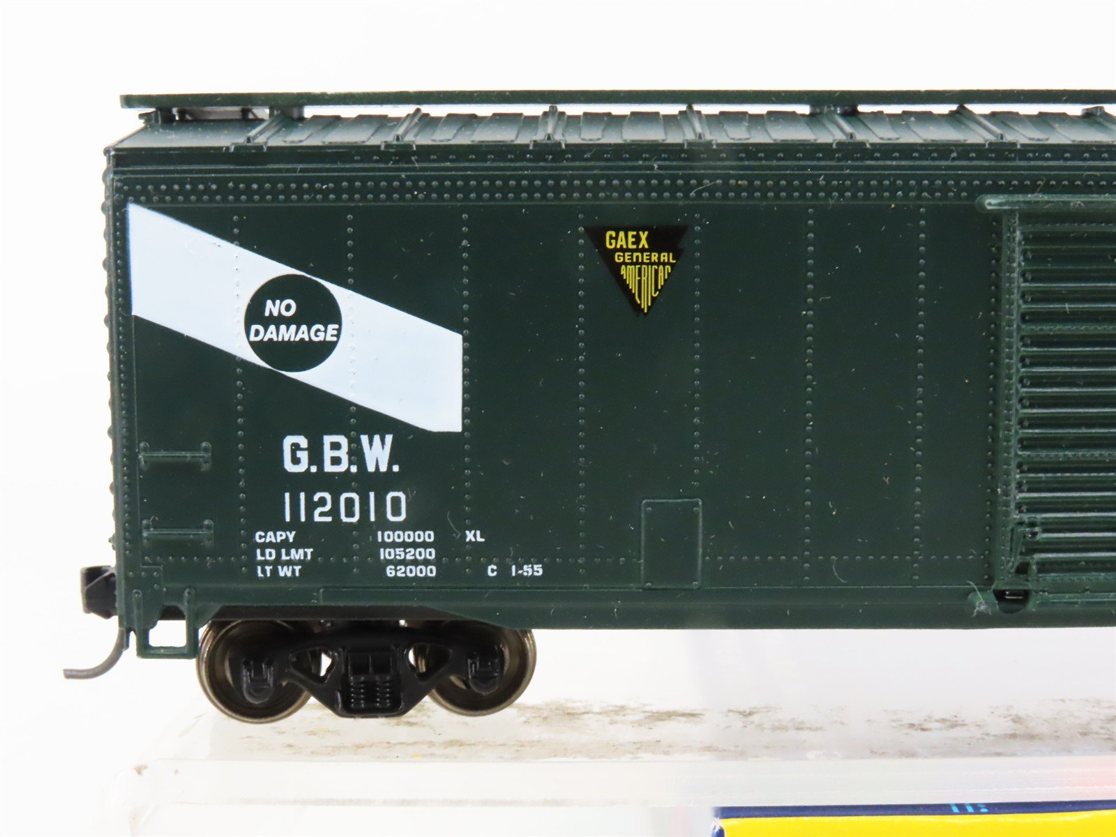 HO Scale Roundhouse 1191 GBW Green bay & Western 50' Box Car #112010 - Upgraded