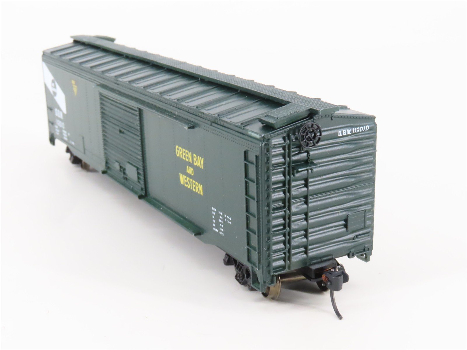 HO Scale Roundhouse 1191 GBW Green bay & Western 50' Box Car #112010 - Upgraded