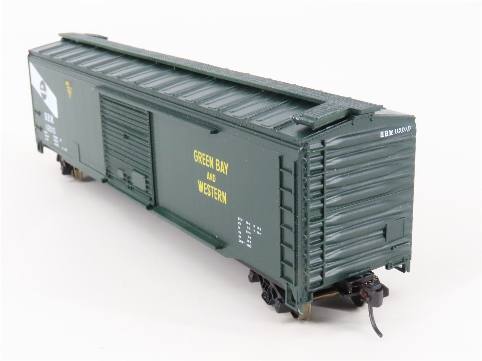 HO Scale Roundhouse 1191 GBW Green bay & Western 50' Box Car #112010 - Upgraded