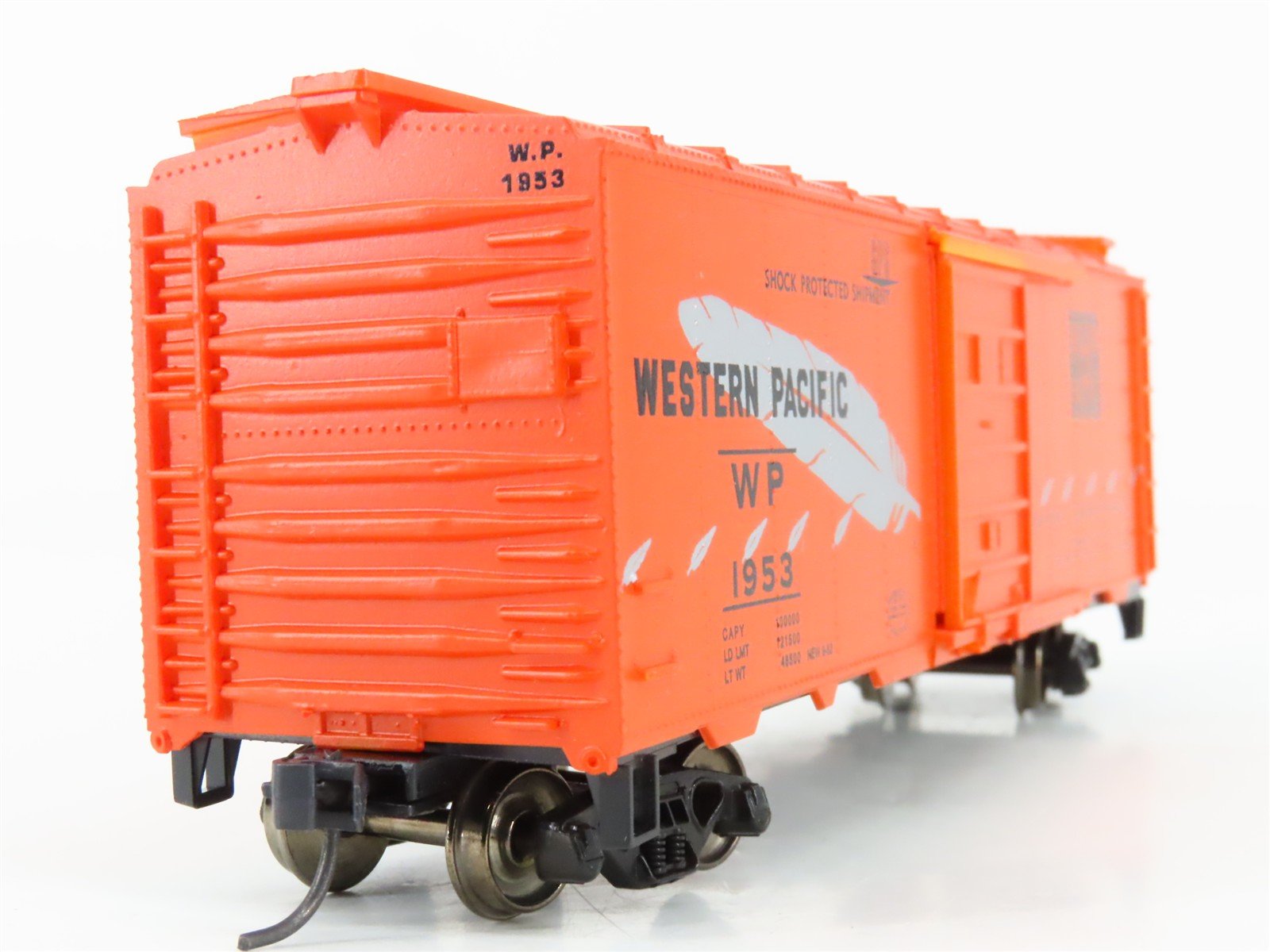 HO Scale Roundhouse 1075 WR Western Pacific Feather 40' Box Car #1953 - Upgraded