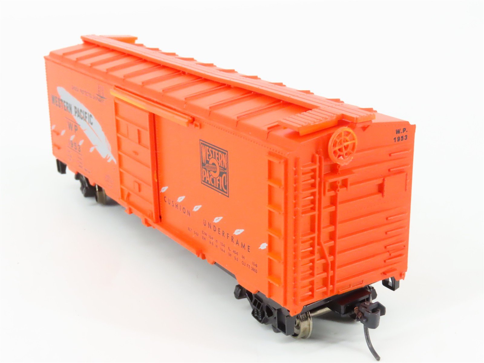 HO Scale Roundhouse 1075 WR Western Pacific Feather 40' Box Car #1953 - Upgraded