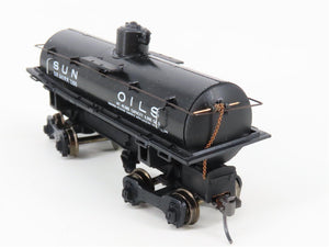 HO Scale Roundhouse 03364 DR&URR Sun Oils Single Dome Tank Car #1100 - Upgraded