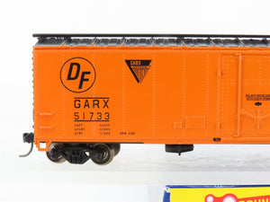 HO Scale Roundhouse 1237 GARX Cotton Belt Blue Streak 50' Boxcar #51733 Upgraded