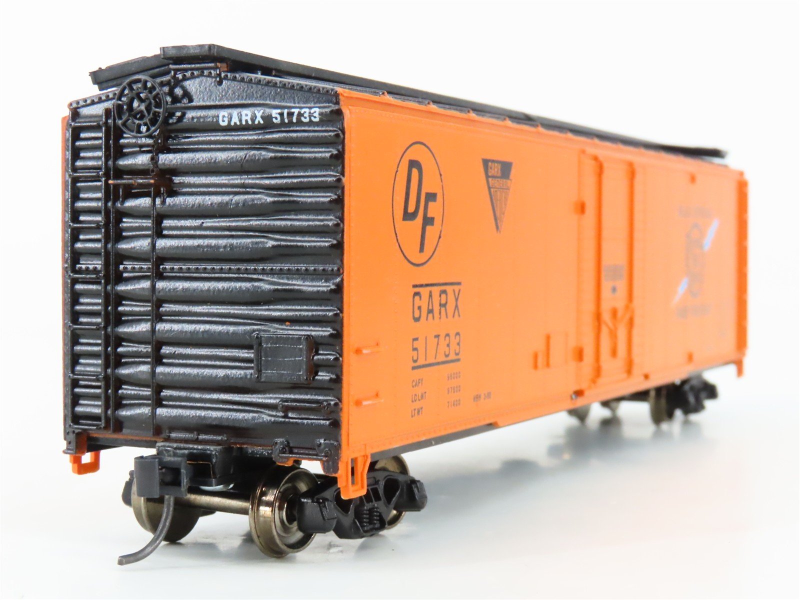 HO Scale Roundhouse 1237 GARX Cotton Belt Blue Streak 50' Boxcar #51733 Upgraded