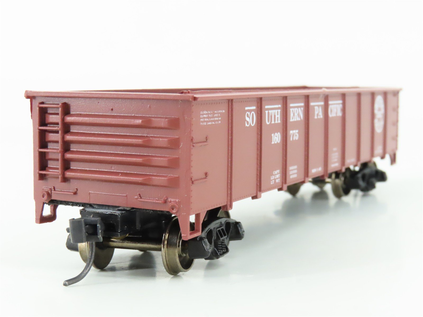 HO Scale Roundhouse 1343 SP Southern Pacific 40' Gondola #160775 - Upgraded