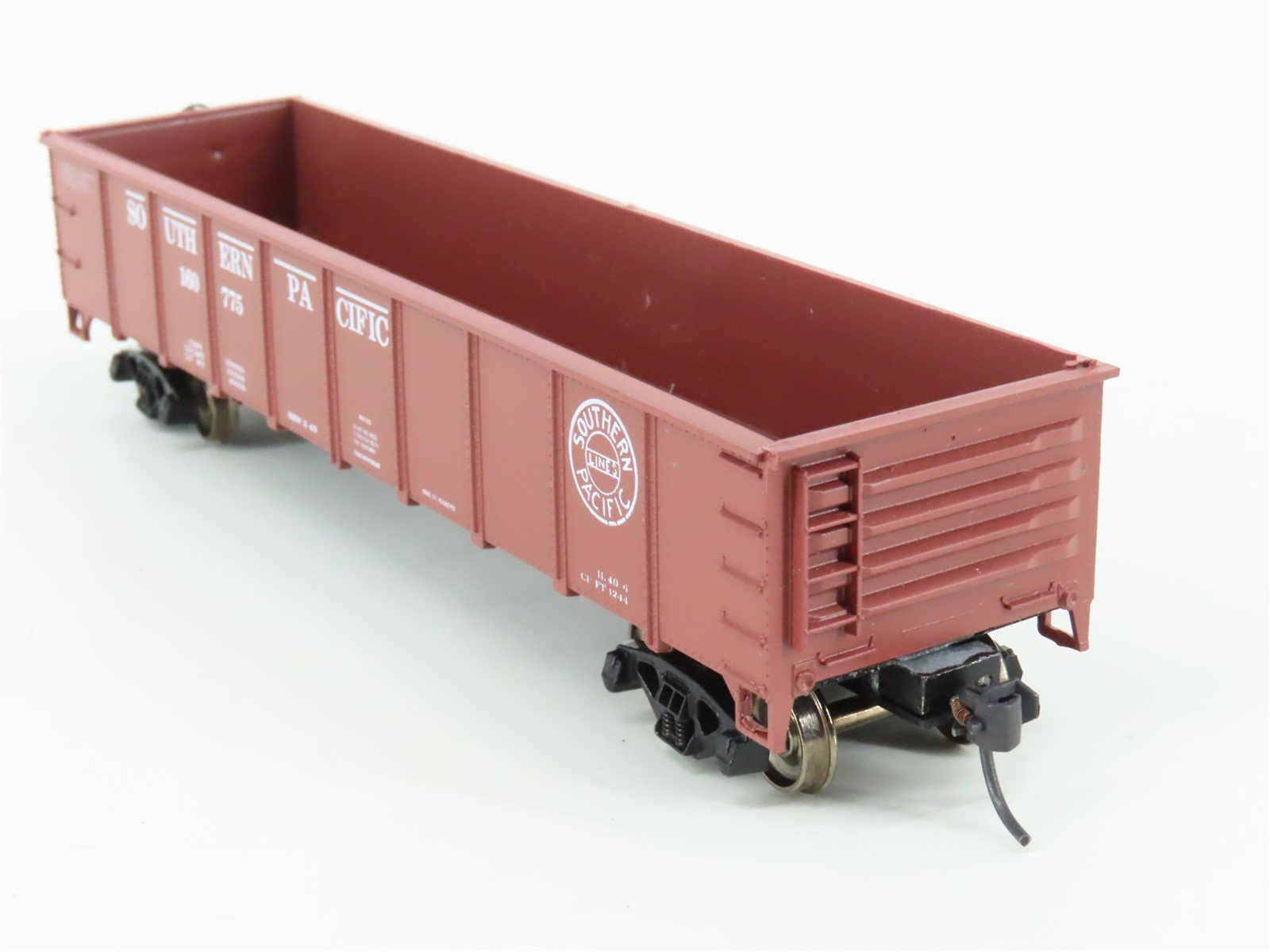 HO Scale Roundhouse 1343 SP Southern Pacific 40' Gondola #160775 - Upgraded