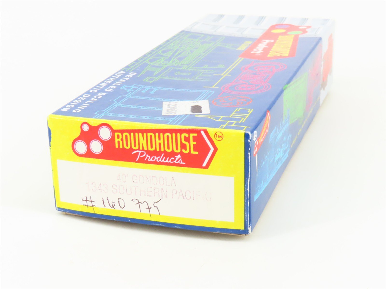 HO Scale Roundhouse 1343 SP Southern Pacific 40' Gondola #160775 - Upgraded
