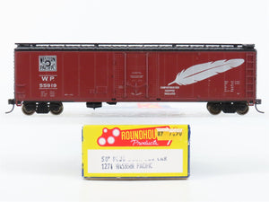 HO Scale Roundhouse 1271 WP Western Pacific Feather 50' Boxcar #55919 - Upgraded