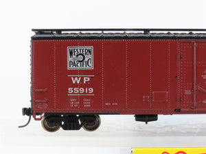 HO Scale Roundhouse 1271 WP Western Pacific Feather 50' Boxcar #55919 - Upgraded