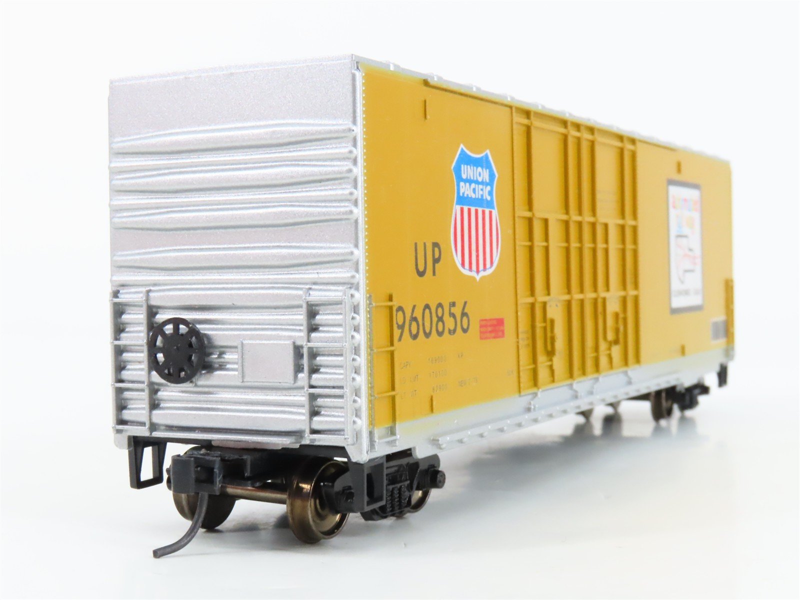 HO Scale Roundhouse 1787 UP Automated Railway 50' Box Car #960856 - Upgraded