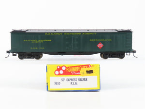 HO Scale Roundhouse 3610 REX Railway Express Agency 50' Reefer #344 - Upgraded