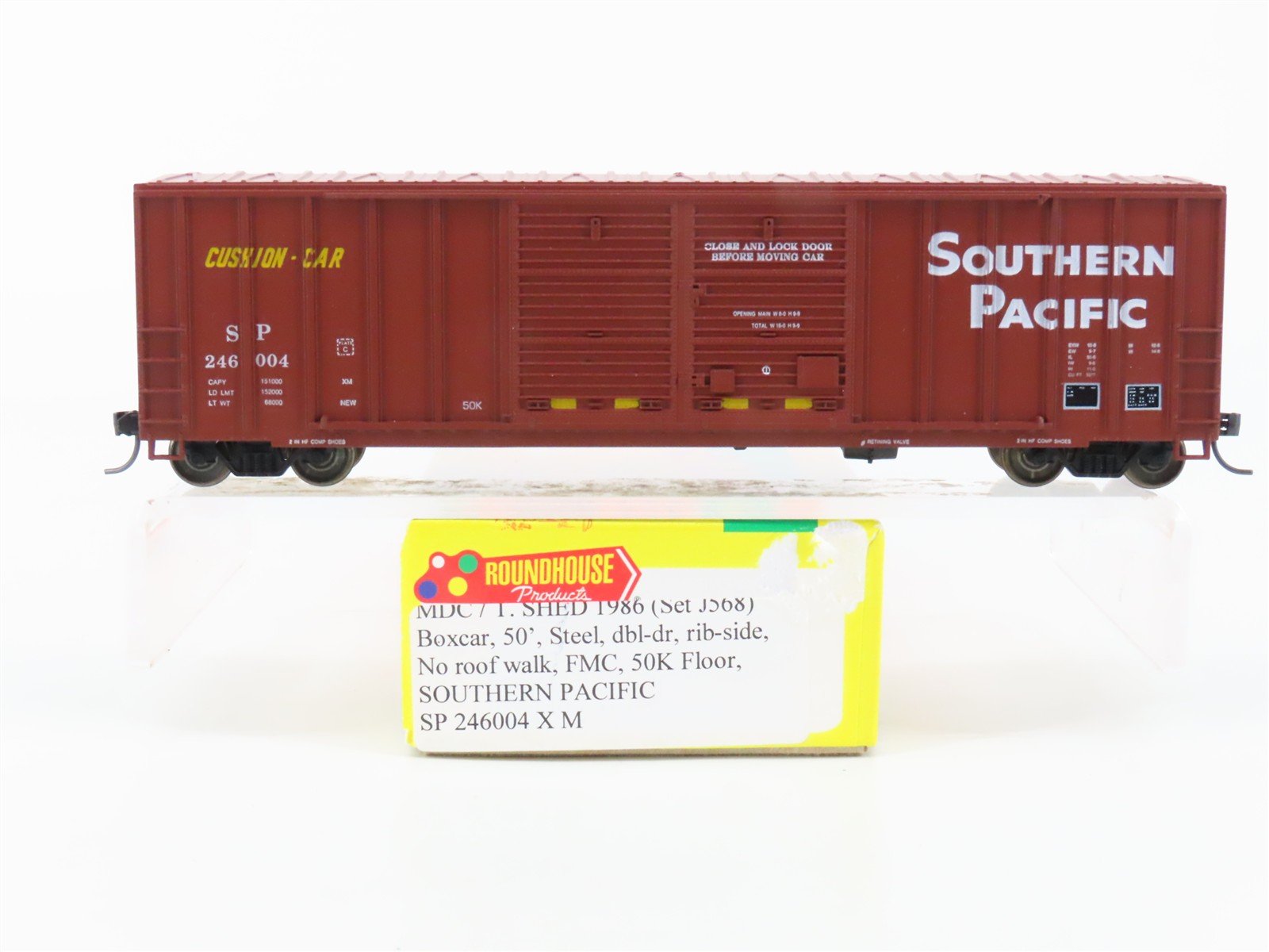 HO Scale Roundhouse J568 SP Southern Pacific 50' Box Car #246004 - Upgraded