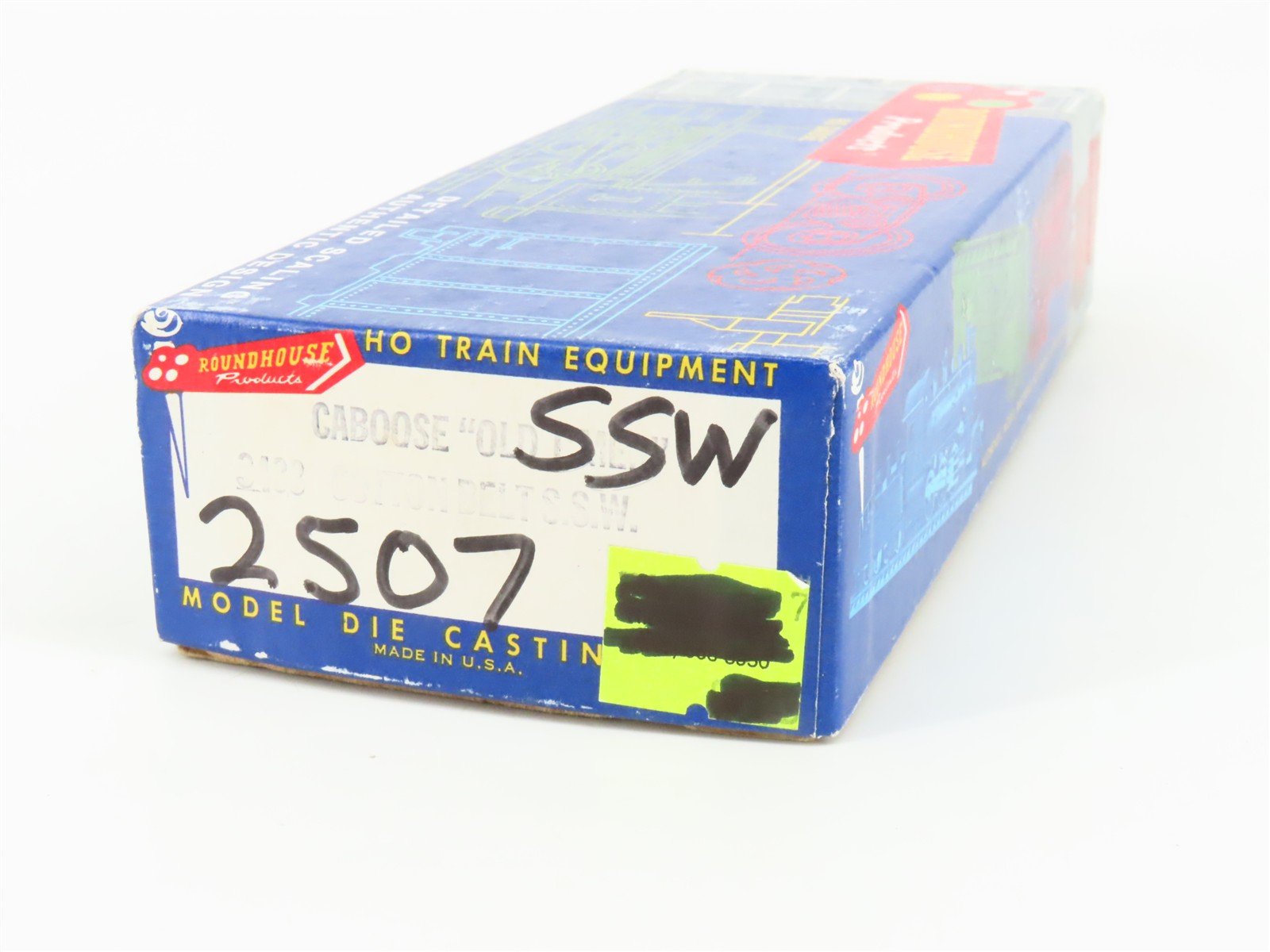 HO Roundhouse 3433 SSW Offset Cupola Caboose #2506 - Weathered - Upgraded