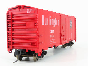 HO Scale Accurail 3216 CB&Q Burlington Route 40' Box Car #61577 - Upgraded