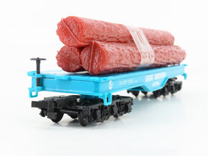 HO Scale Bachmann GN Great Northern Railway Flat Car #42764 w/ Log Load