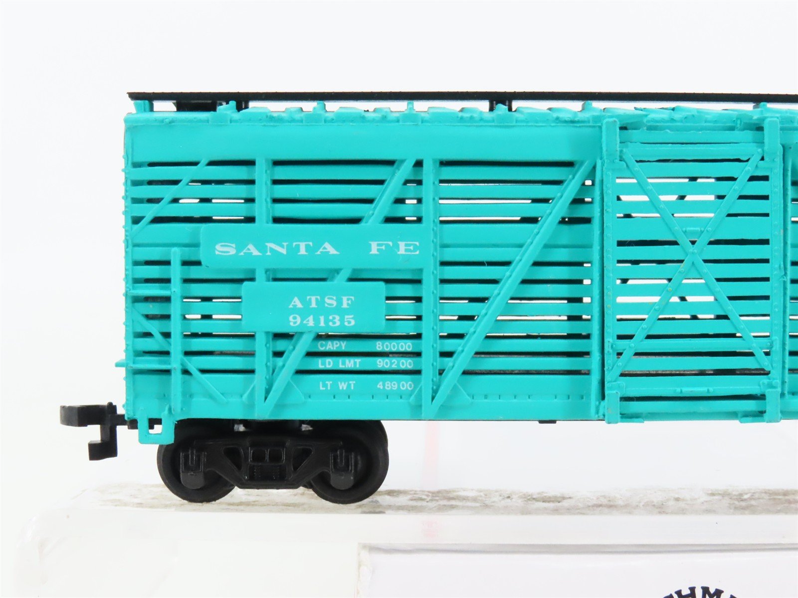 HO Scale Bachmann ATSF Santa Fe Railroad Stock Car #94135