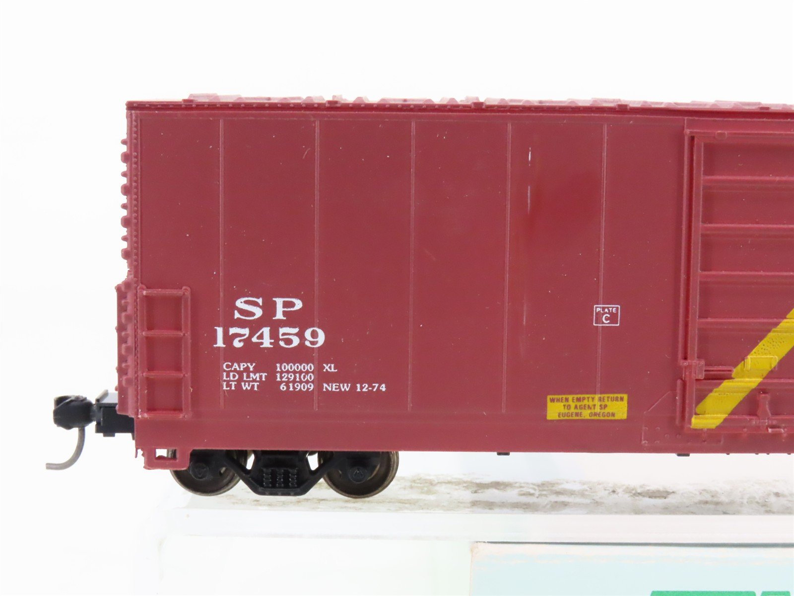 HO Scale Bev-Bel 9986 SP Southern Pacific 50' Single Door Box Car #17459