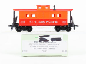 HO Bev-Bel 4678 SP Southern Pacific Railroad 32' Steel Cupola Caboose #1346