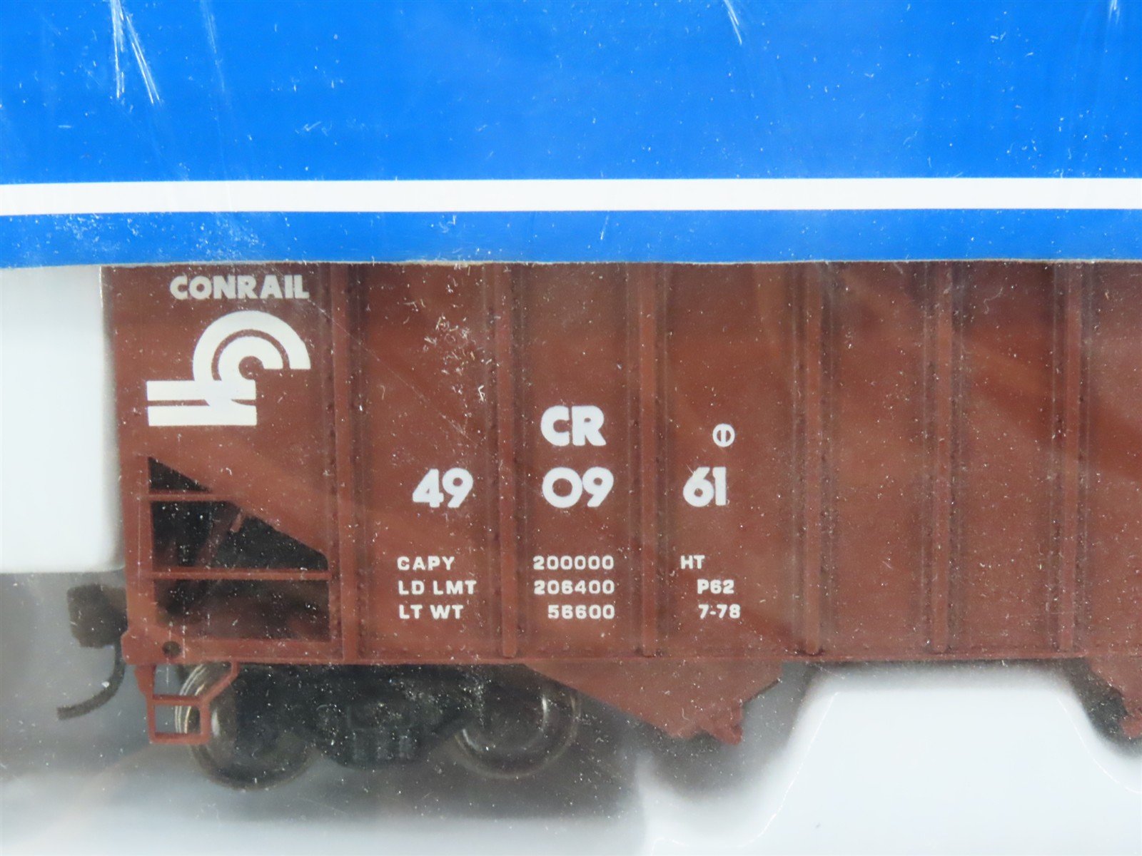 HO Scale Bachmann Silver Series 18706 CR Conrail 3-Bay Hoppers 6-Pack Sealed