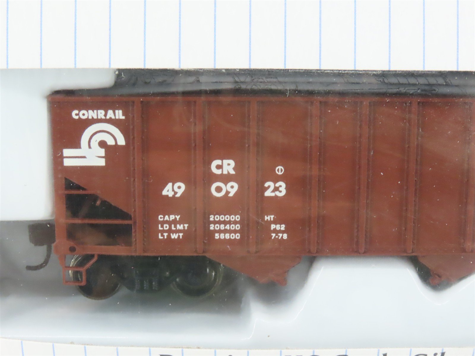 HO Scale Bachmann Silver Series 18706 CR Conrail 3-Bay Hoppers 6-Pack Sealed