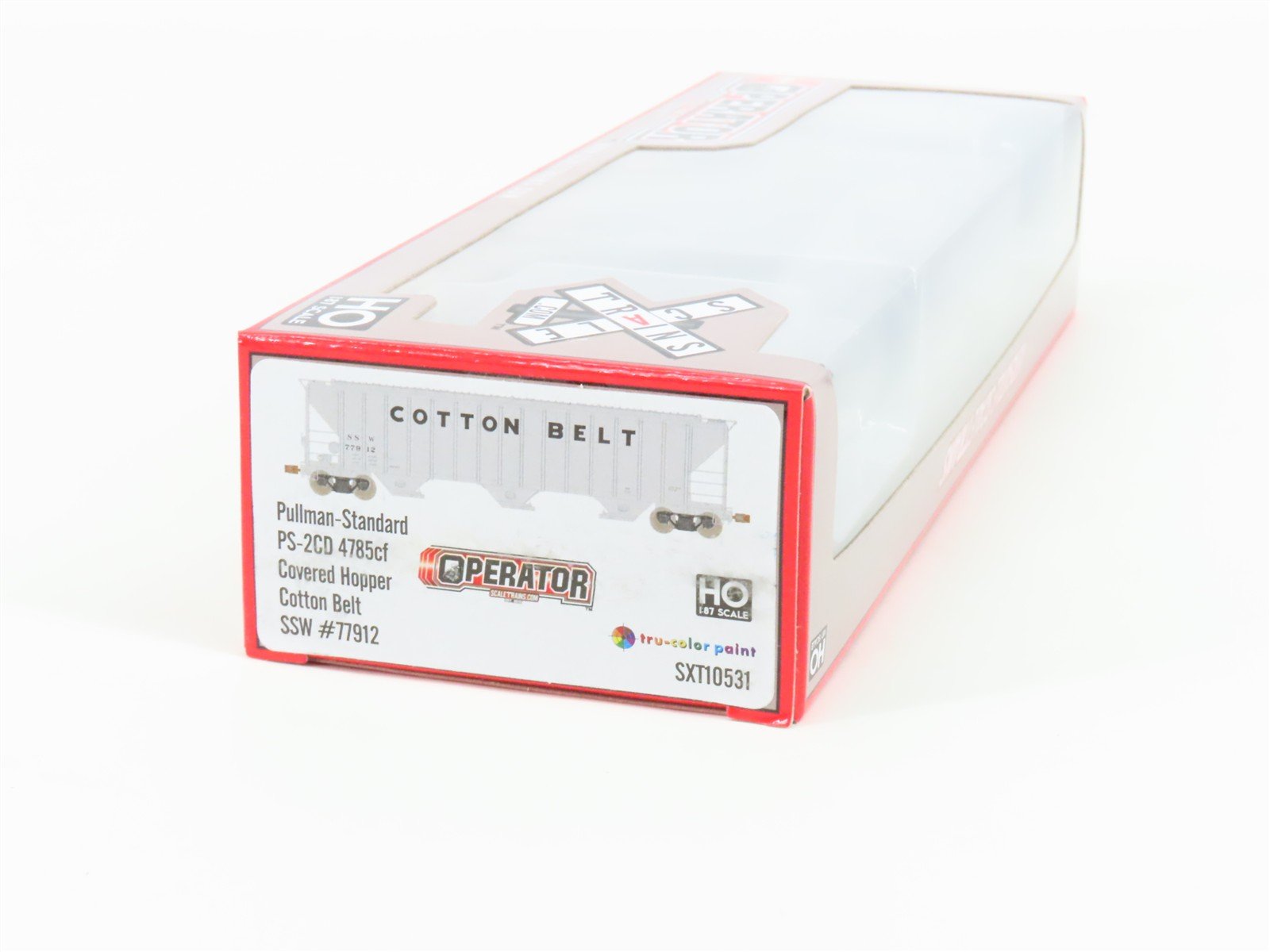 HO Scale Scaletrains Operator SXT10531 SSW Cotton Belt 3-Bay Hopper #77912
