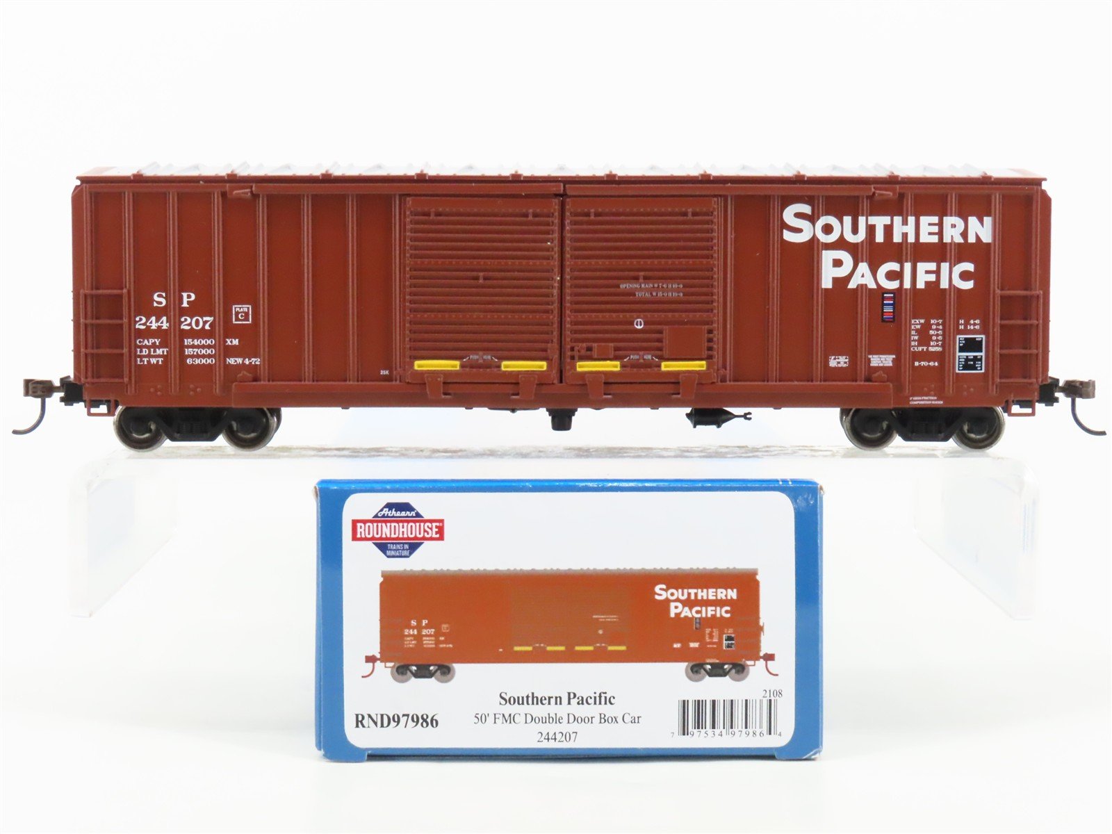 HO Scale Athearn Roundhouse RND97986 SP Southern Pacific 50' Box Car #244207