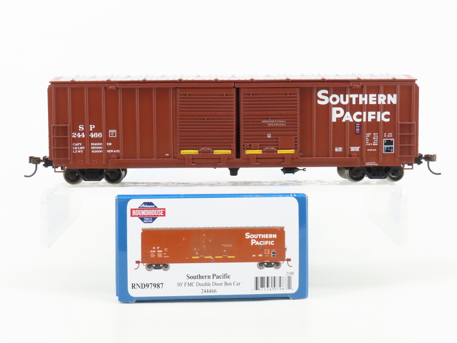 HO Scale Athearn Roundhouse RND97987 SP Southern Pacific 50' Box Car #244466