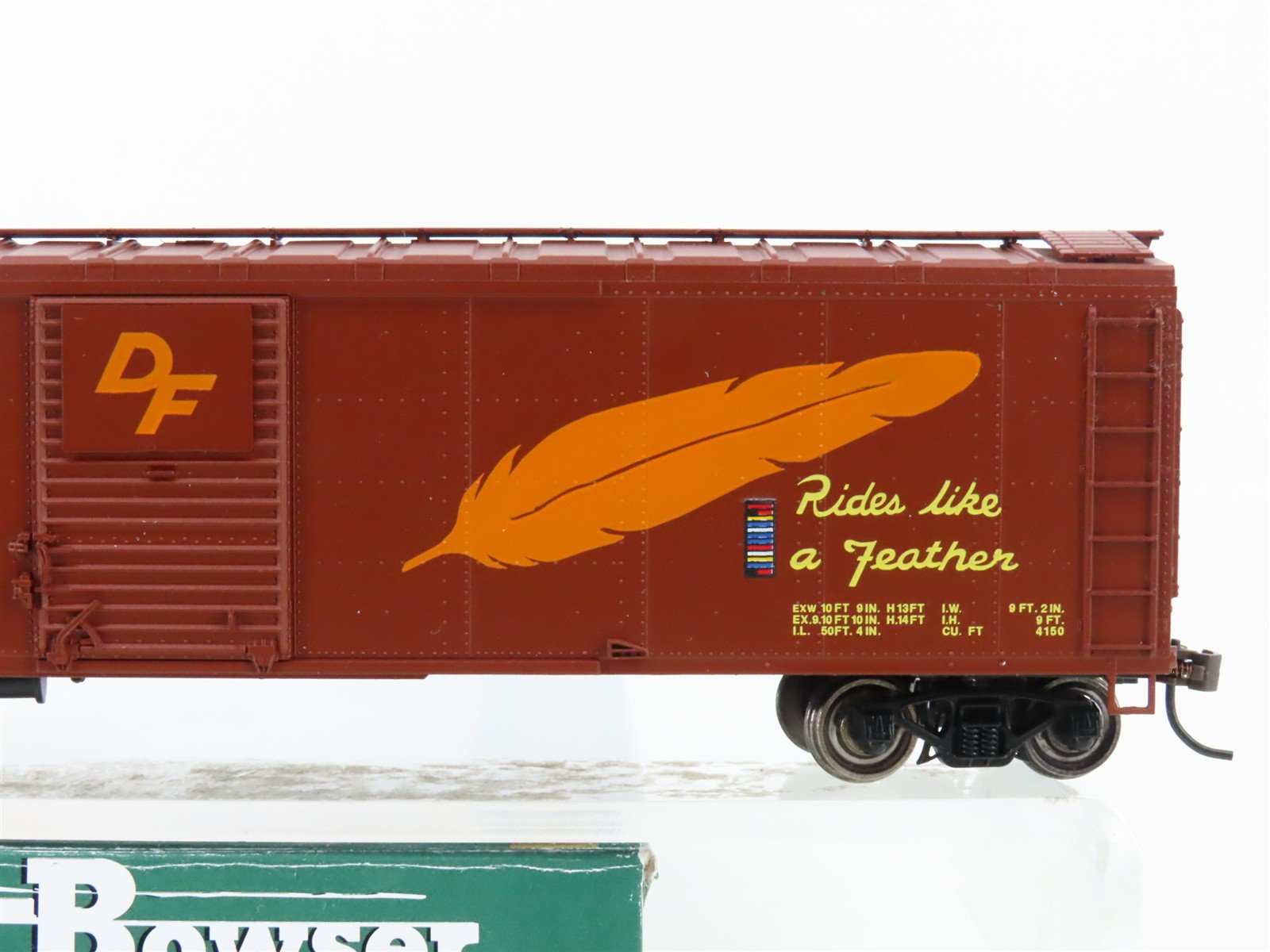 HO Bowser Stewart Executive Line 40371 WP Western Pacific 50' Box Car #4000