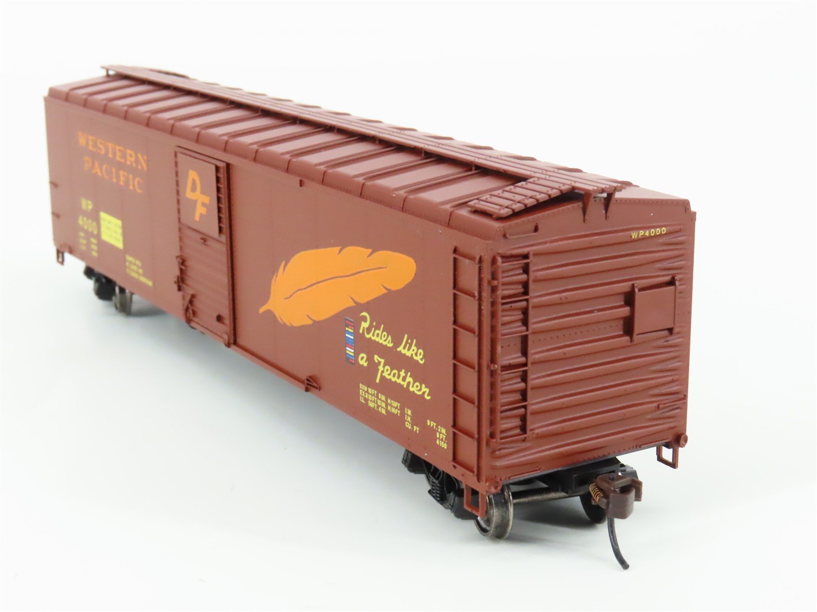 HO Bowser Stewart Executive Line 40371 WP Western Pacific 50' Box Car #4000