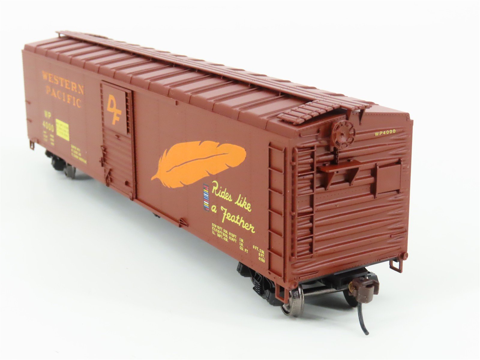 HO Bowser Stewart Executive Line 40371 WP Western Pacific 50' Box Car #4000