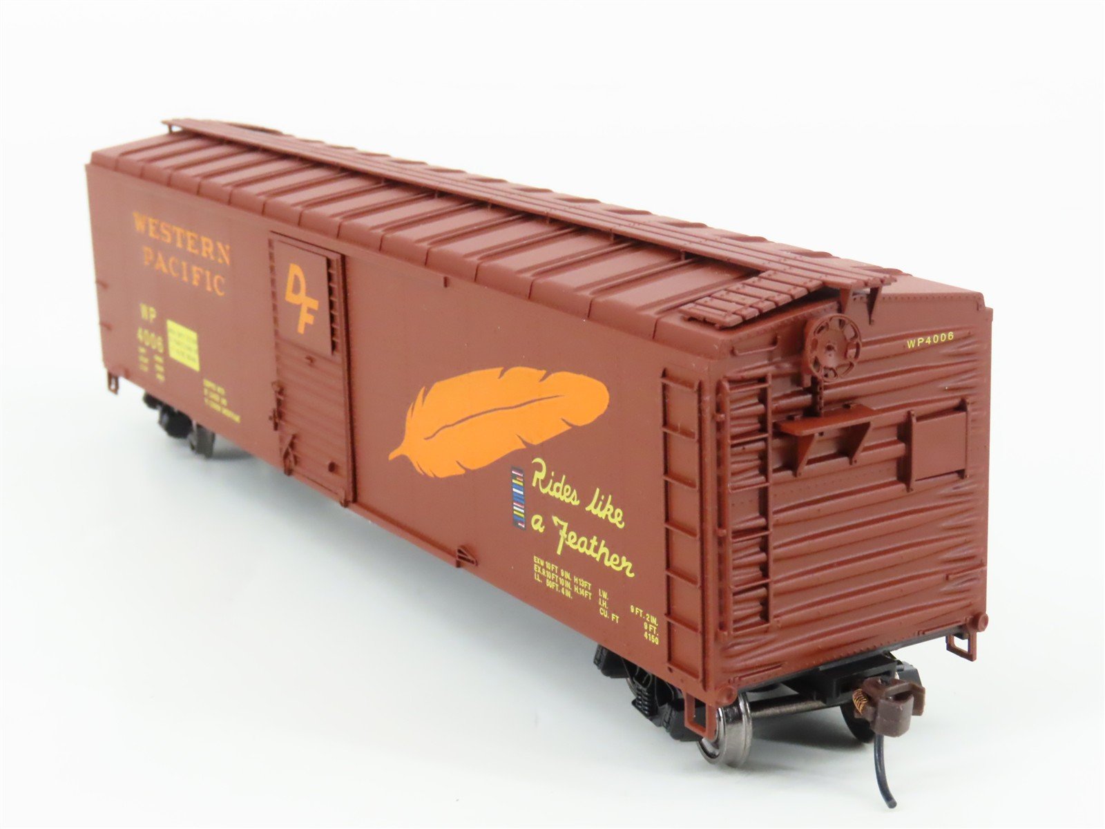 HO Bowser Stewart Executive Line 40372 WP Western Pacific 50' Box Car #4006