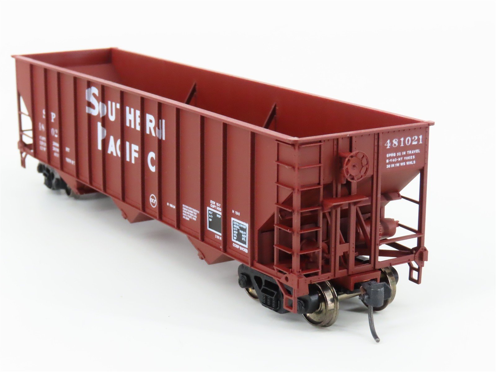 HO Scale Bowser 55111 SP Southern Pacific 3-Bay Open Hopper #481021 - Upgraded