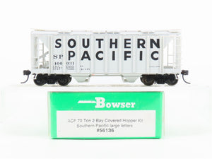 HO Scale Bowser 56136 SP Southern Pacific 2-Bay Covered Hopper #400031 -Upgraded
