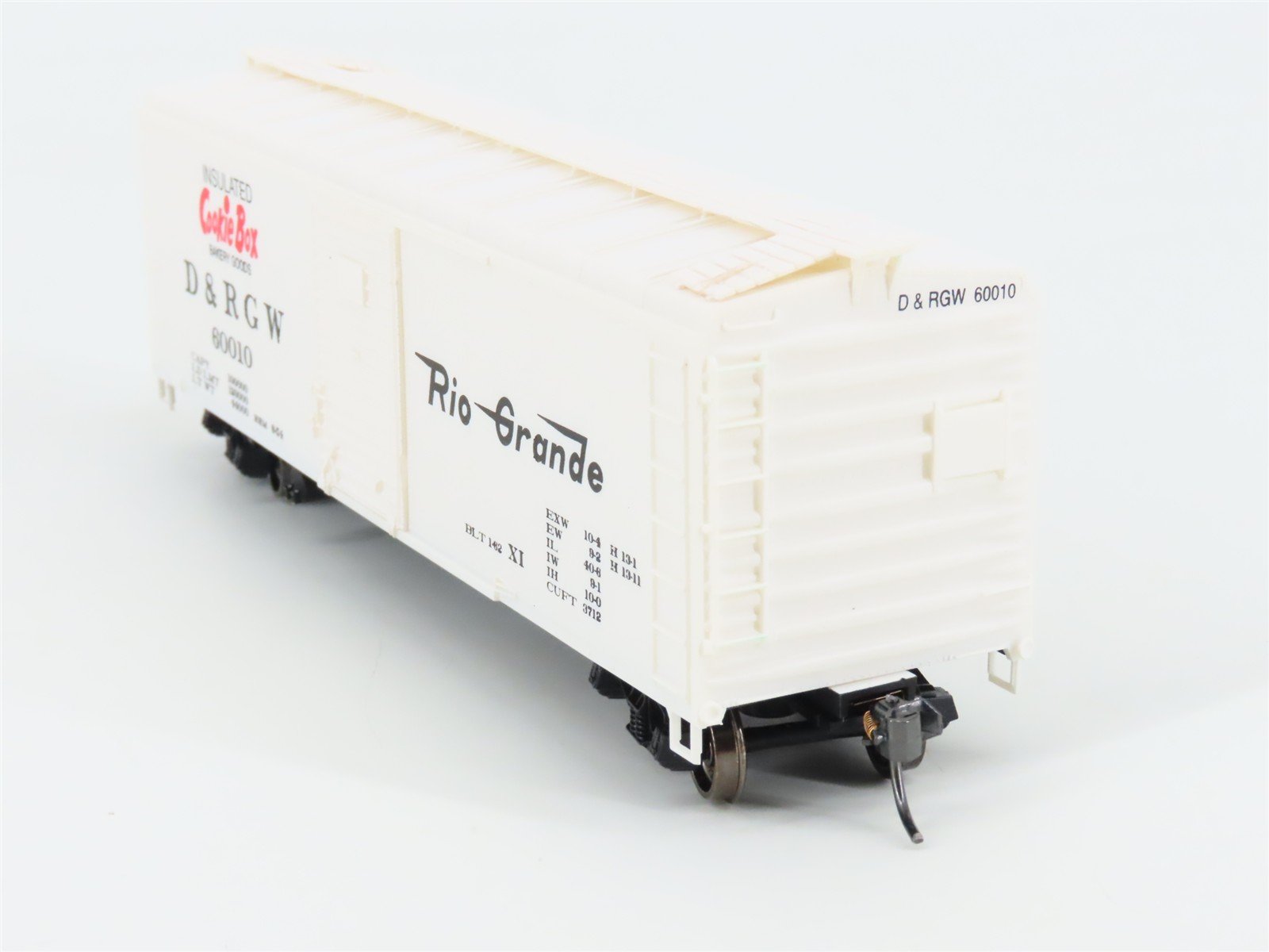 HO Scale Bowser English's 3-1015 D&RGW Cookie Box 40' Box Car #60010 - Upgraded