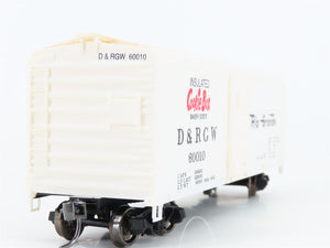 HO Scale Bowser English's 3-1015 D&RGW Cookie Box 40' Box Car #60010 - Upgraded