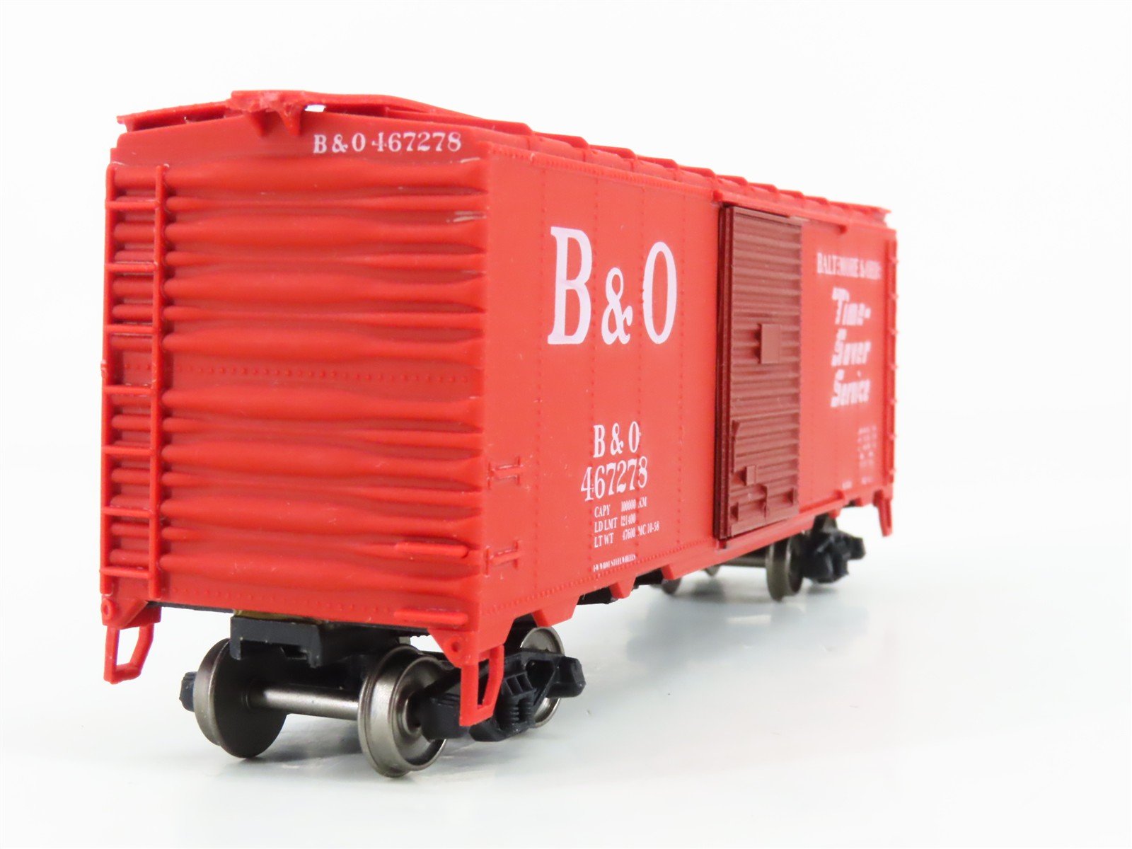 HO C&BT Shops 0201 B&O Baltimore & Ohio Time-Saver Box Car #467278 - Upgraded