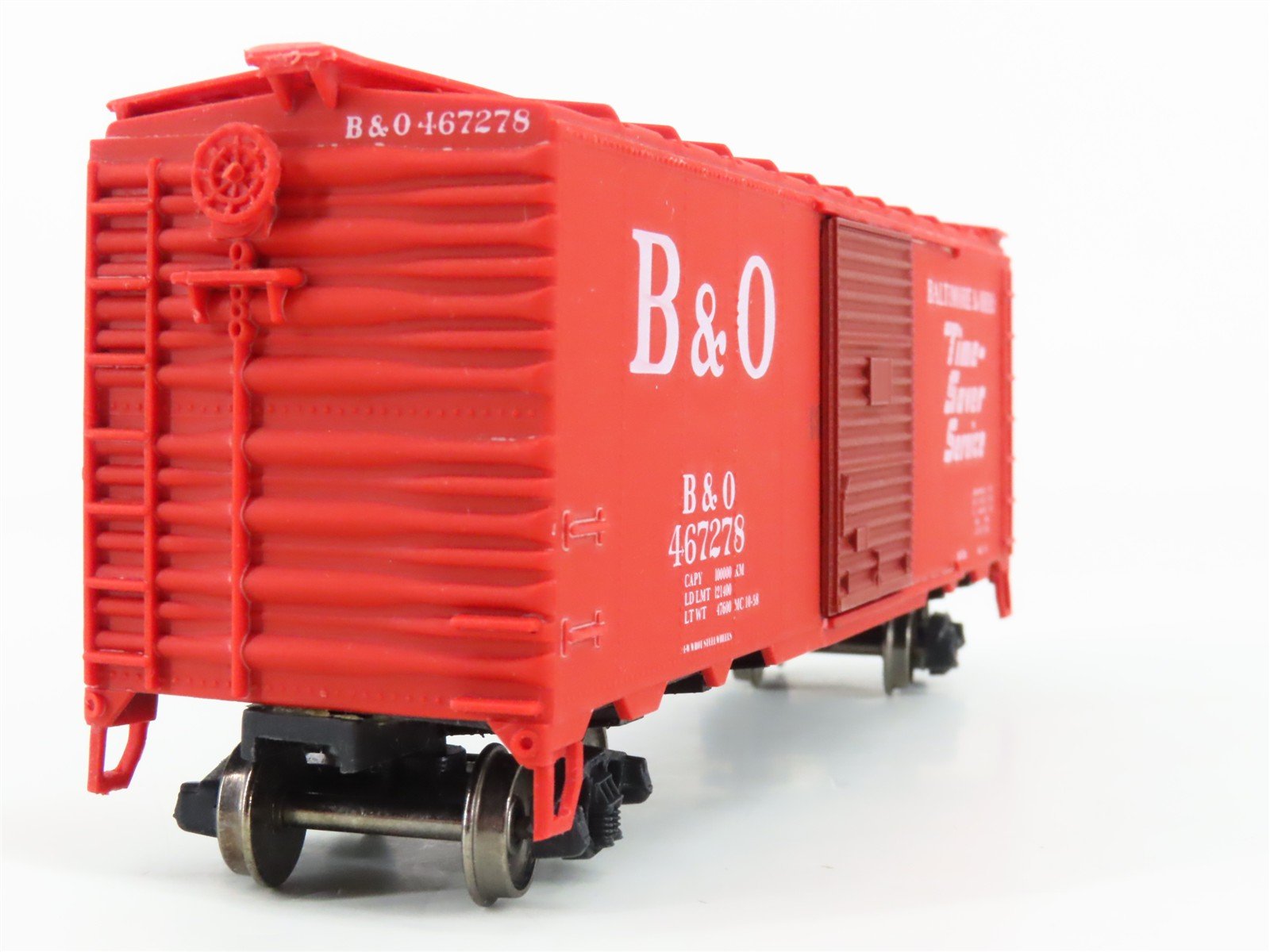 HO C&BT Shops 0201 B&O Baltimore & Ohio Time-Saver Box Car #467278 - Upgraded