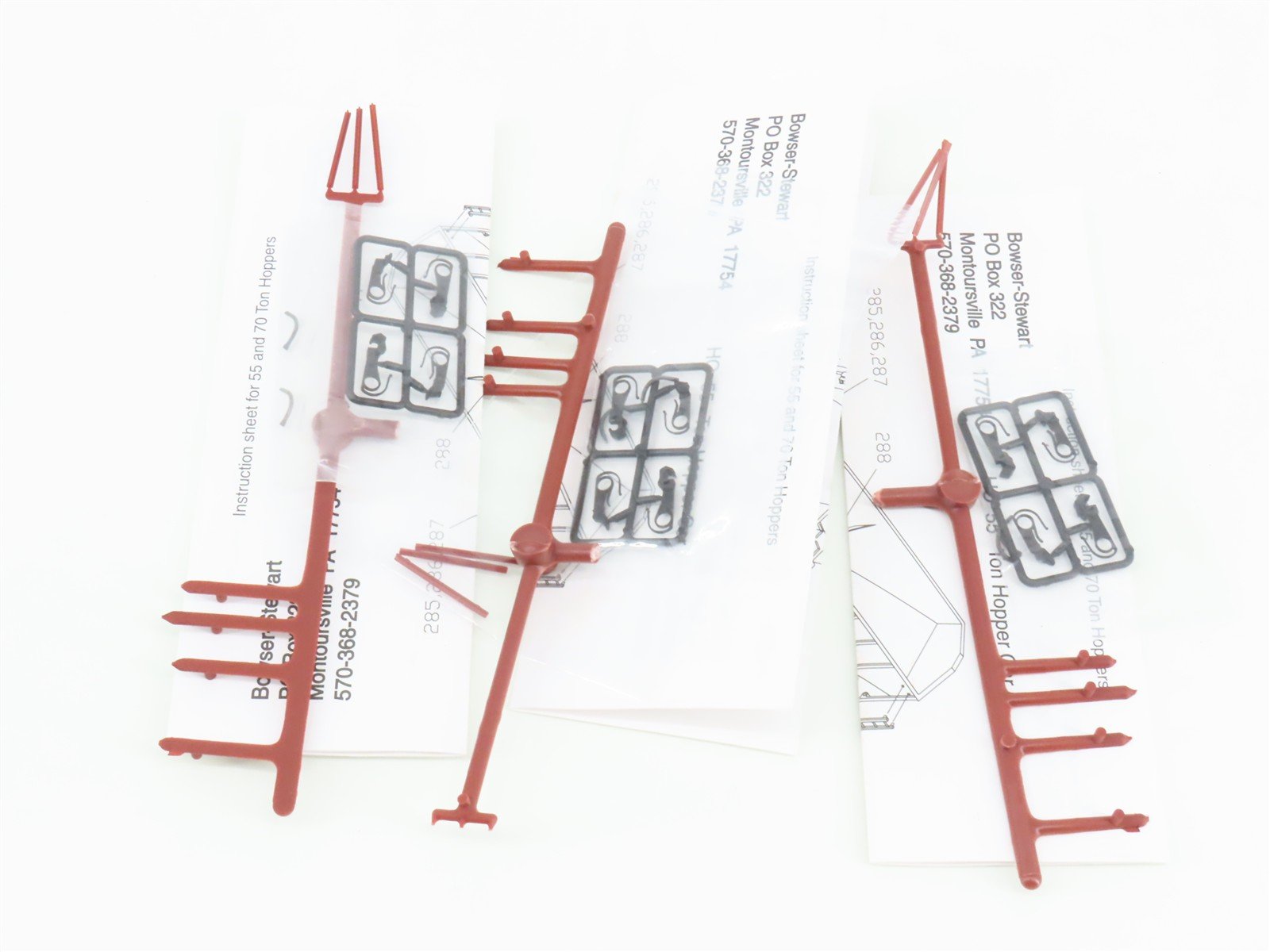 HO Bowser Stewart 691-11049 SP Southern Pacific 3-Bay Hopper 3-Pack - Upgraded