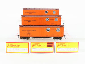 HO Scale Accurail 3353 PFE Pacific Fruit Express 40' Wood Reefer 3-Pack Upgraded