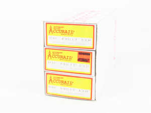 HO Scale Accurail 3353 PFE Pacific Fruit Express 40' Wood Reefer 3-Pack Upgraded