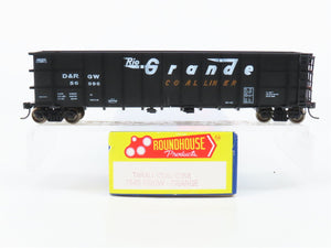 HO Roundhouse 7845 D&RGW Rio Grande Thrall Coal Liner Gondola #56996 - Upgraded